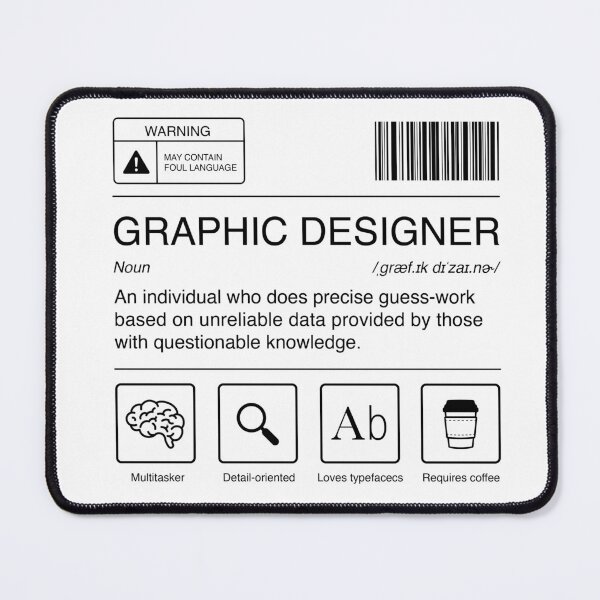 Item preview, Graphic Designer's Bio in Black designed and sold by Hanreb.