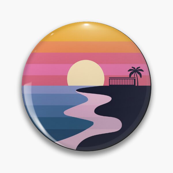 Item preview, Virginia Beach Sunset: Circular Ocean Waves  designed and sold by Farid1Shop.