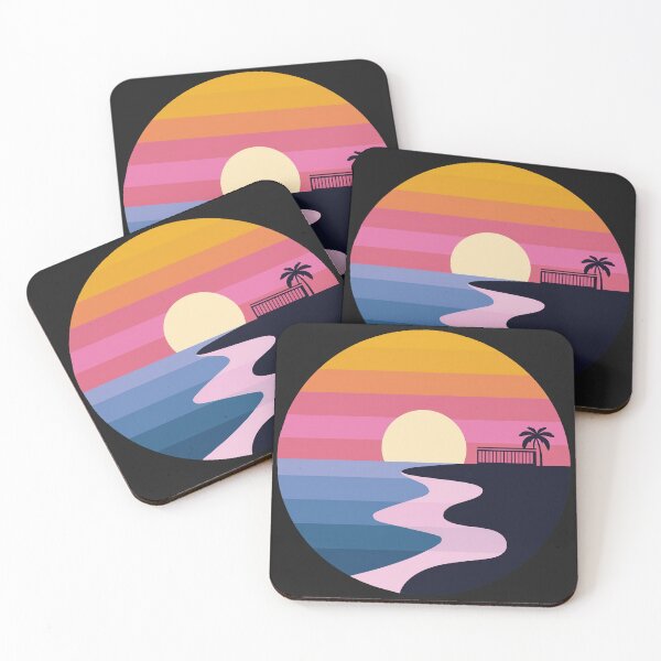 Item preview, Virginia Beach Sunset: Circular Ocean Waves  designed and sold by Farid1Shop.