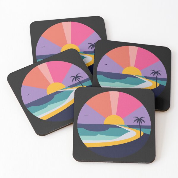 Item preview, Sunset Waves: A Circular Virginia Beach  designed and sold by Farid1Shop.