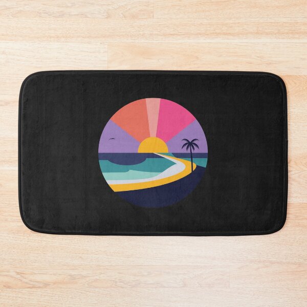 Item preview, Sunset Waves: A Circular Virginia Beach  designed and sold by Farid1Shop.