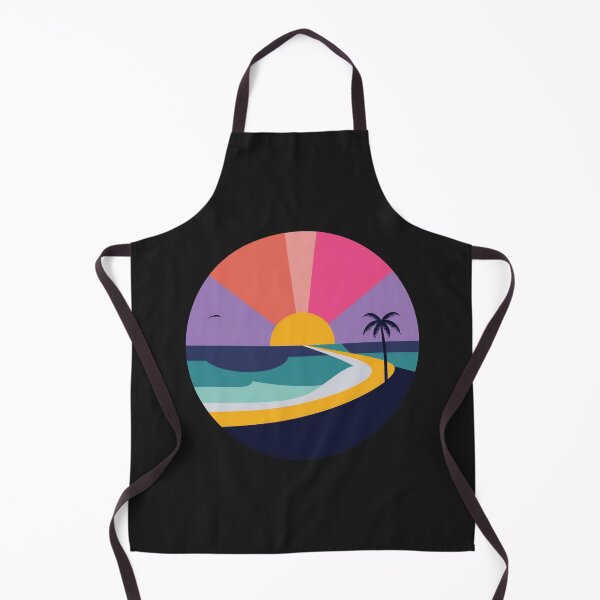 Item preview, Sunset Waves: A Circular Virginia Beach designed and sold by Farid1Shop.