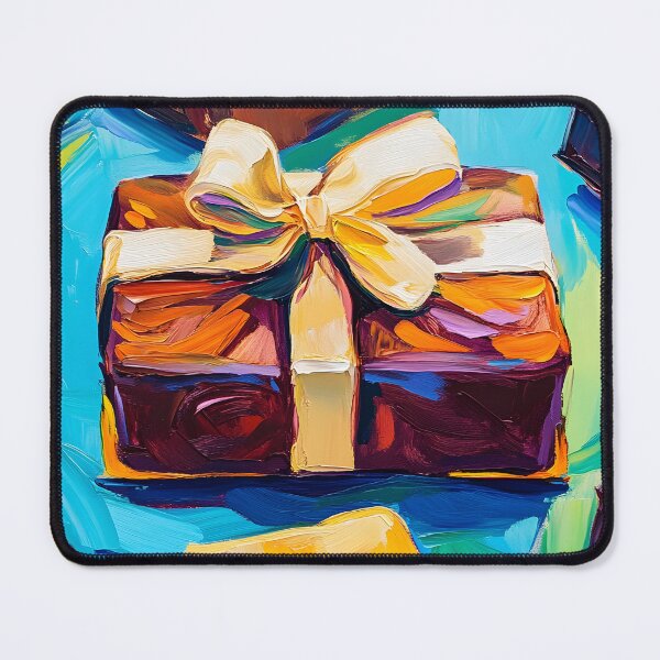 Item preview, Festive Chocolate Gift Boxes - Bold Ribbons and Joyful Celebration in Abstract Fauvism designed and sold by OlfactoART Studio.