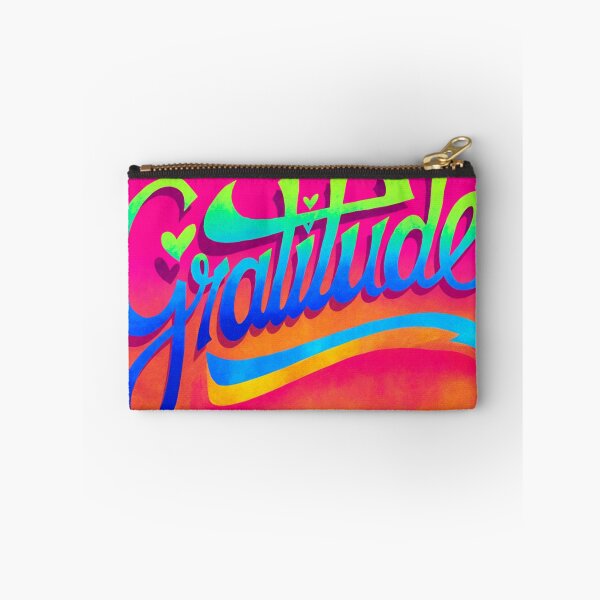 Item preview, Vibrant Gratitude Script Design designed and sold by ArtemisDesignAI.