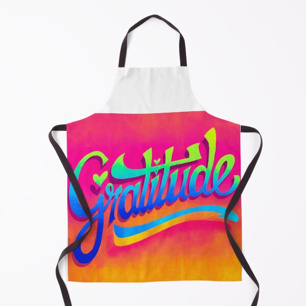 Item preview, Vibrant Gratitude Script Design designed and sold by ArtemisDesignAI.
