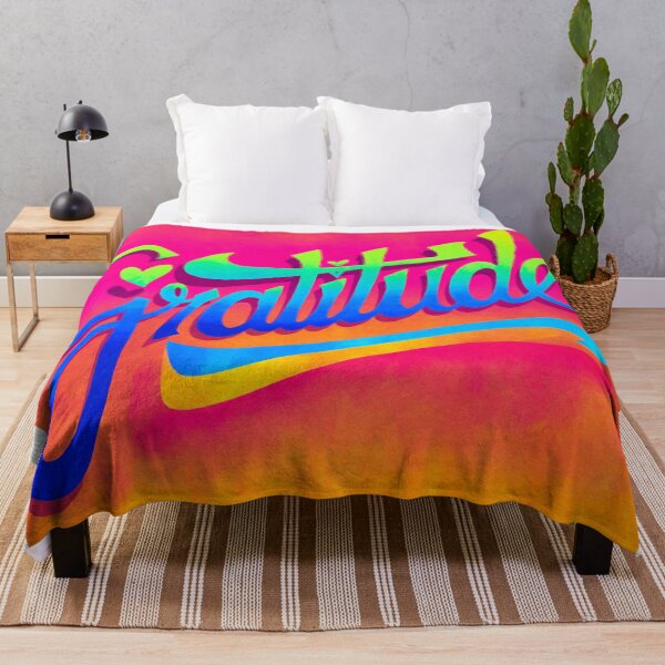 Item preview, Vibrant Gratitude Script Design designed and sold by ArtemisDesignAI.