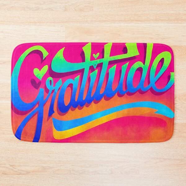 Item preview, Vibrant Gratitude Script Design designed and sold by ArtemisDesignAI.