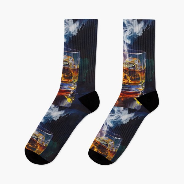 Item preview, Whiskey, Cigar, and Smoke - A Relaxing Moment Captured in Bold Abstract Colors designed and sold by OlfactoART Studio.