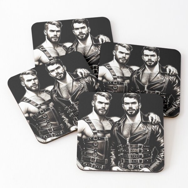 Artikelvorschau, Gay Leder Biker Jungs Leder Pride Grafikdesign entworfen und verkauft von ItsAKinkThing.