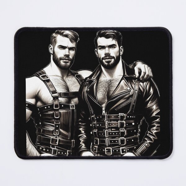 Artikelvorschau, Gay Leder Biker Jungs Leder Pride Grafikdesign entworfen und verkauft von ItsAKinkThing.