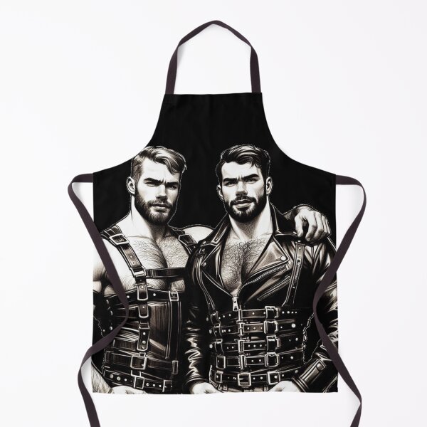 Item preview, Gay Leather Biker Guys Leder Pride Graphic Design designed and sold by ItsAKinkThing.