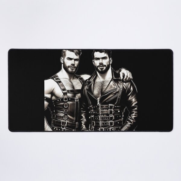 Artikelvorschau, Gay Leder Biker Jungs Leder Pride Grafikdesign entworfen und verkauft von ItsAKinkThing.