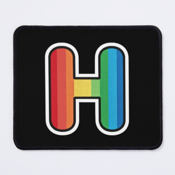 Item preview, Patch letter H rainbow designed and sold by StickersRyous.