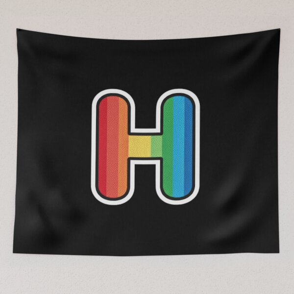 Item preview, Patch letter H rainbow designed and sold by StickersRyous.