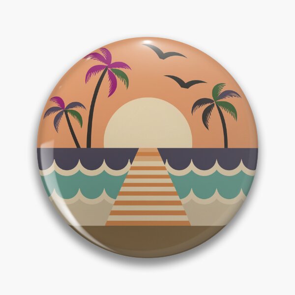Item preview, Virginia Beach  Sunset Waves: A Circular designed and sold by Farid1Shop.