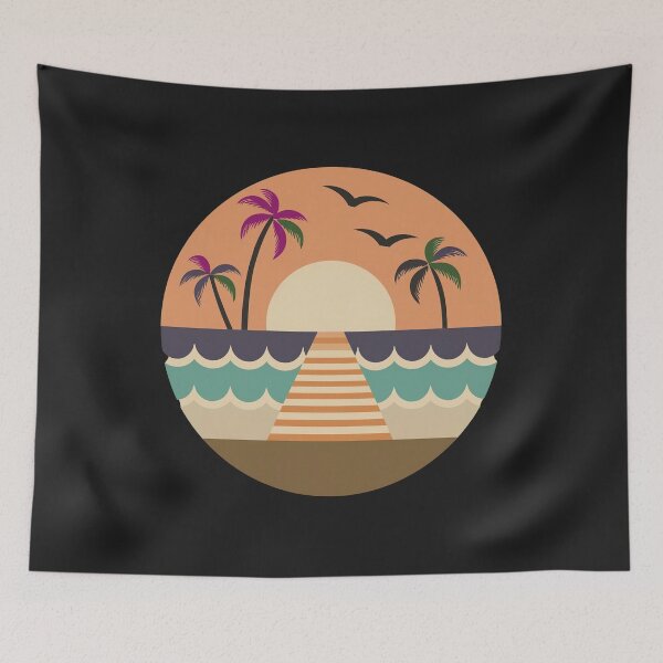 Item preview, Virginia Beach  Sunset Waves: A Circular designed and sold by Farid1Shop.