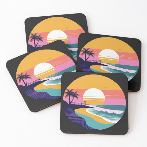 Item preview,  Virginia Beach  Sunset Waves: A Circular designed and sold by Farid1Shop.