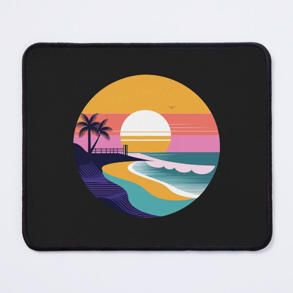 Item preview, Virginia Beach Sunset Waves: A Circular designed and sold by Farid1Shop.