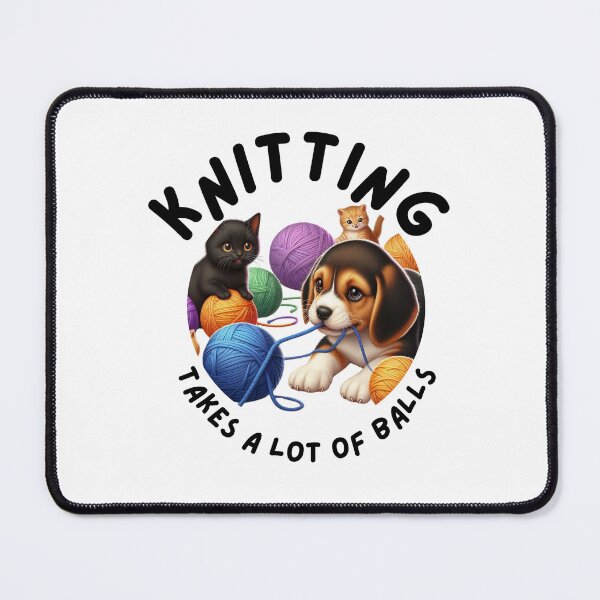 Item preview, Knitting takes balls designed and sold by KJGHeadRowdy.