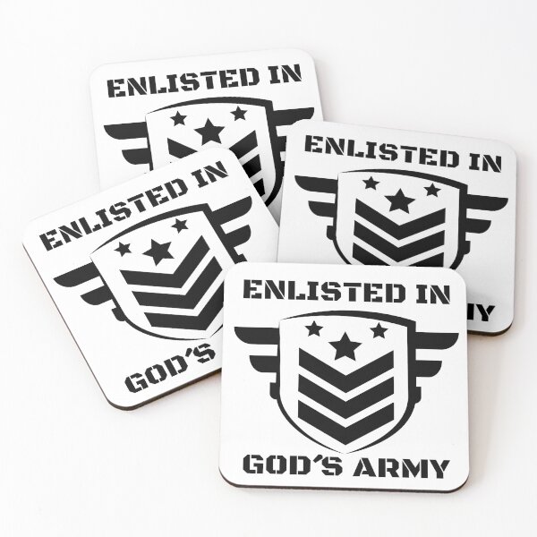 Item preview, Enlisted In God´s Army, Christian designed and sold by MoriaStore.
