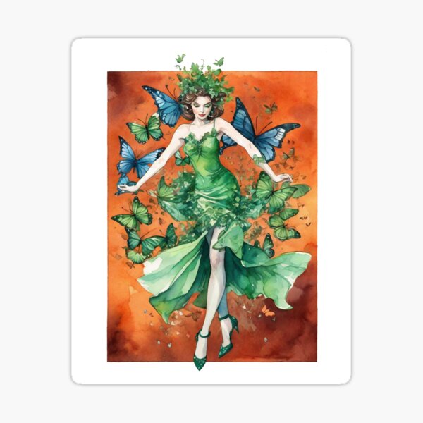 Mademoiselle Papillon Sticker