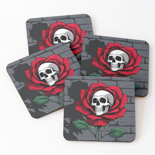 Item preview, Skull in a Rose designed and sold by Azrabi.