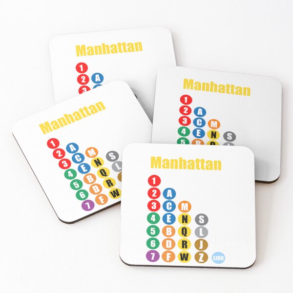 Item preview, Manhattan train lines yellow  designed and sold by Mozart3.