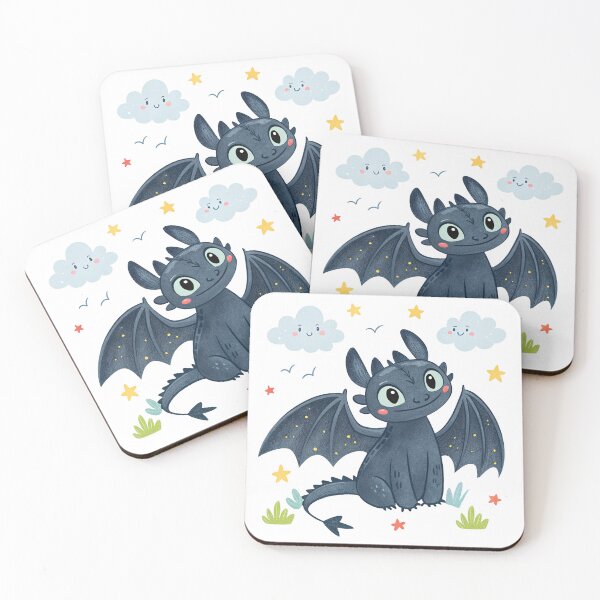 Item preview, Toothless Dragon Illustration Art designed and sold by graphic-genie.