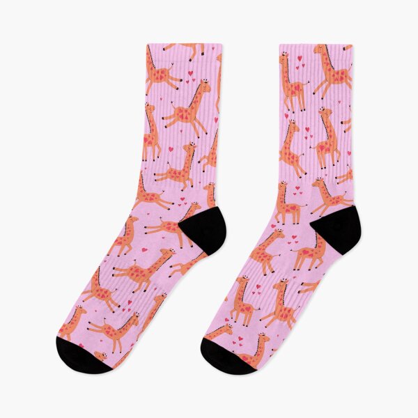 Item preview, cute giraffes and hearts designed and sold by burbura.