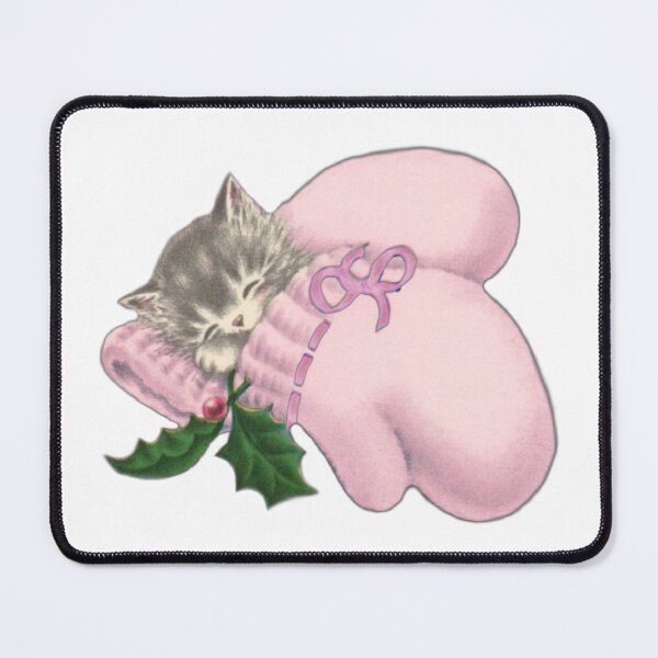 Item preview, Coquette Vintage Christmas Cat designed and sold by Pixiedrop.