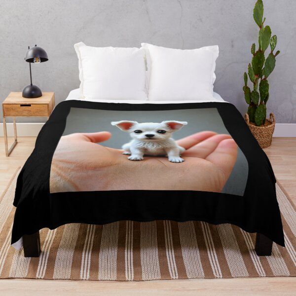 Item preview, Cute tiny dog in a hand designed and sold by Nomad-Maynard.