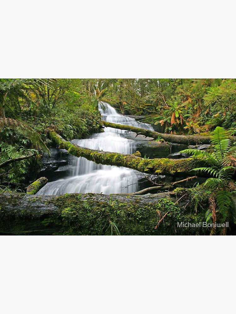 Thumbnail 3 of 3, Art Print, Triplet Falls, Otways, Australia designed and sold by Chockstone.