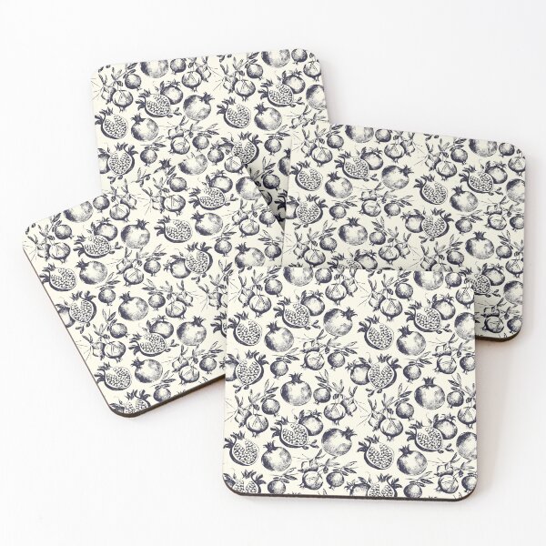 Item preview, Black and white vintage pomegranate print  designed and sold by Anisha  Vaz.