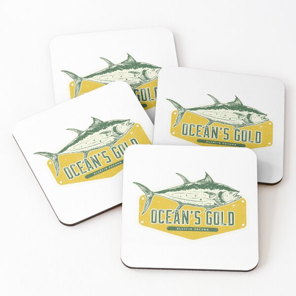 Item preview, Ocean's Gold Bluefin Dreams design for tuna and ocean lovers designed and sold by Bacibooks.