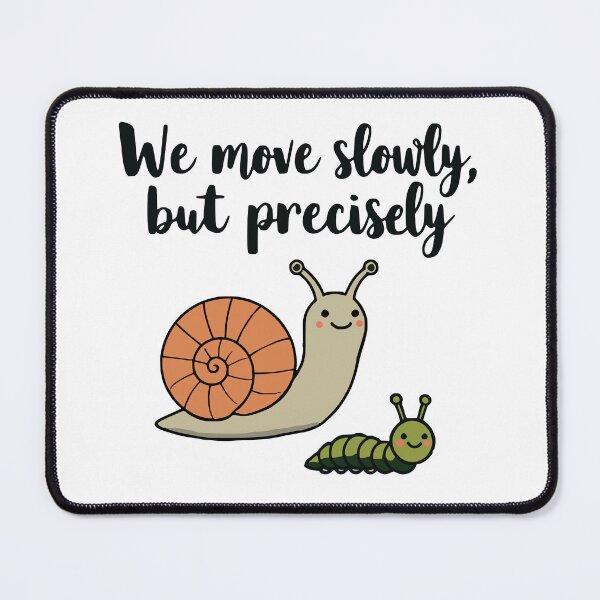Item preview, Snail and Caterpillar: We Move Slowly but Precisely designed and sold by 2Blue-Dots.
