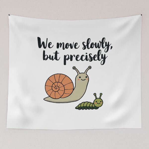 Item preview, Snail and Caterpillar: We Move Slowly but Precisely designed and sold by 2Blue-Dots.