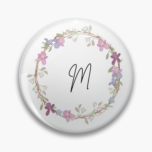 Item preview, Initial M wreath designed and sold by Zah-Doodles.