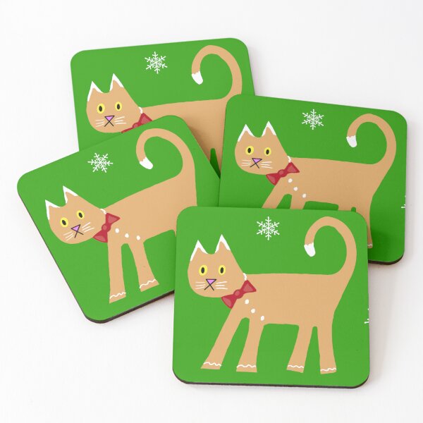 Item preview, Gingerbread Christmas Cat designed and sold by Jitterbird.