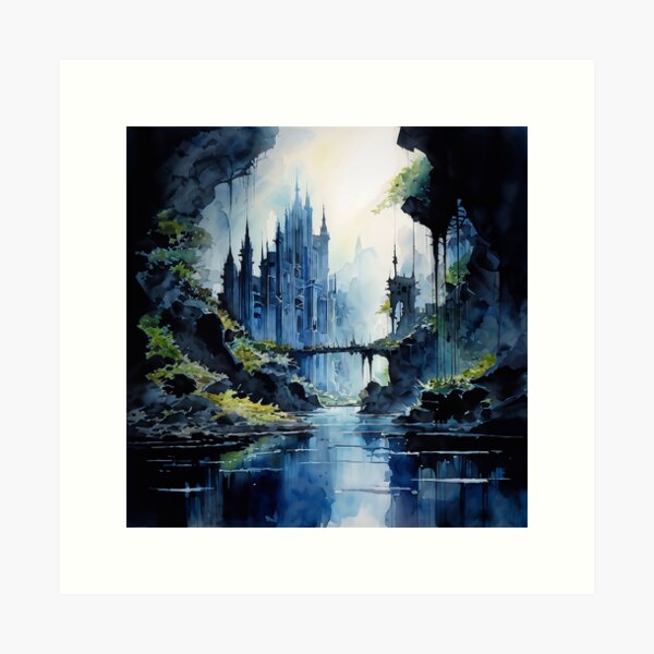 Vista previa del artículo con la obra «ciudad oculta», diseñado y vendido por ArtStudiosCTP.