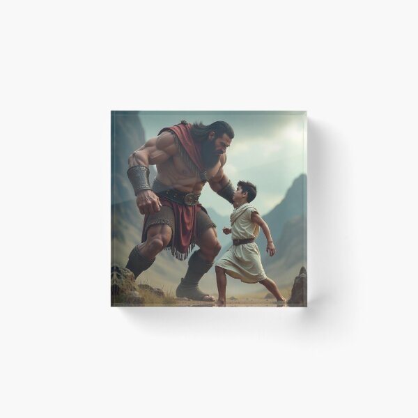 Item preview, David and Goliath, Bible, Book of Samuel, King David, Anime, Manga, Bible Stories, designed and sold by tshirtart2024.