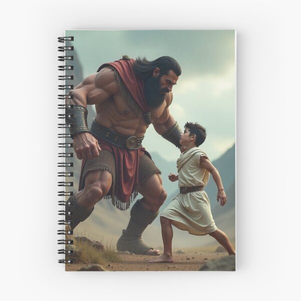 Item preview, David and Goliath, Bible, Book of Samuel, King David, Anime, Manga, Bible Stories, designed and sold by tshirtart2024.