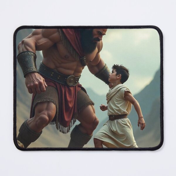 Item preview, David and Goliath, Bible, Book of Samuel, King David, Anime, Manga, Bible Stories, designed and sold by tshirtart2024.