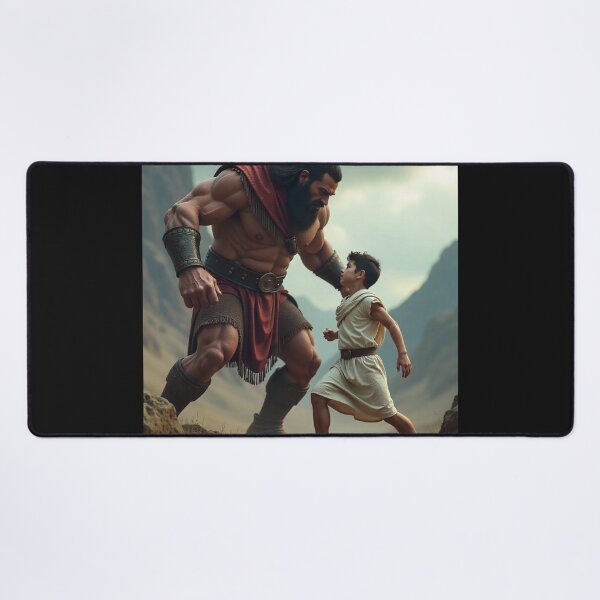 Item preview, David and Goliath, Bible, Book of Samuel, King David, Anime, Manga, Bible Stories, designed and sold by tshirtart2024.