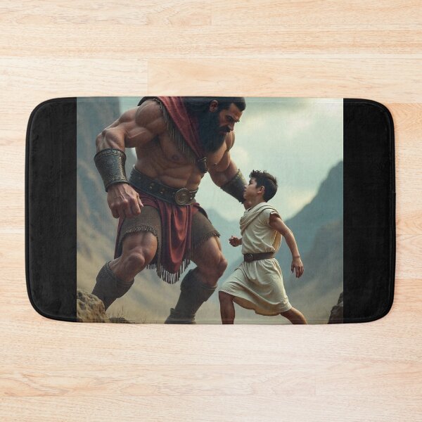 Item preview, David and Goliath, Bible, Book of Samuel, King David, Anime, Manga, Bible Stories, designed and sold by tshirtart2024.