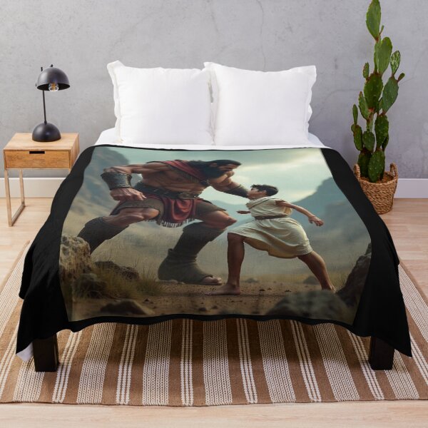 Item preview, David and Goliath, Bible, Book of Samuel, King David, Anime, Manga, Bible Stories, designed and sold by tshirtart2024.