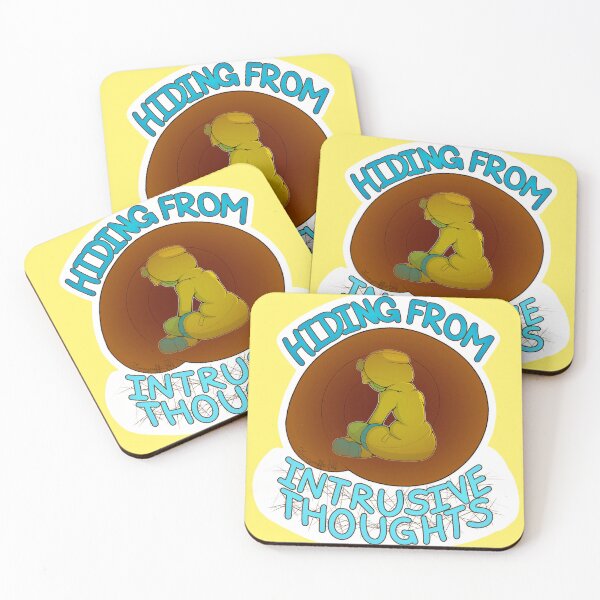 Item preview, HIDING FROM INTRUSIVE THOUGHTS designed and sold by Fancycuffs.