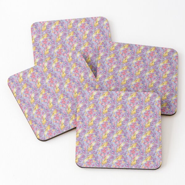 Item preview, Cockatiel & Finch Leaves & Flowers designed and sold by WeiroDesigns.