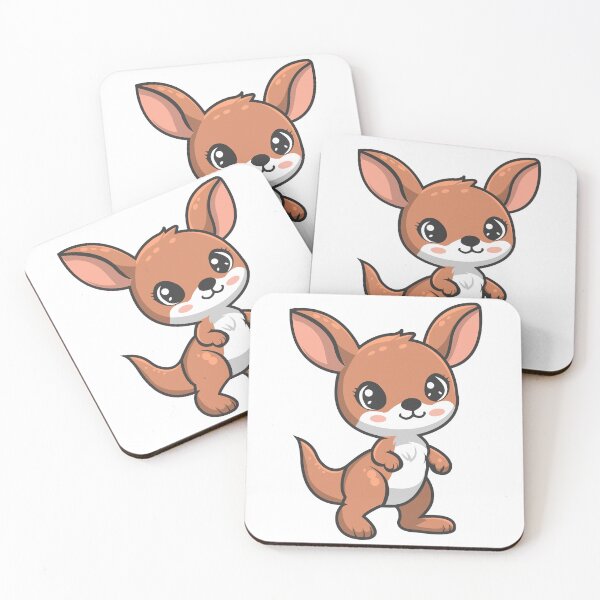 Item preview, Cute Cartoon Kangaroo - Perfect for Animal Lovers - T Shirt Design and Sticker Design designed and sold by CreativeTomb.