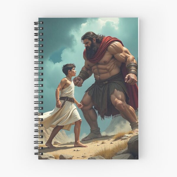 Item preview, David and Goliath, Bible, Book of Samuel, King David, Painting, Bible Stories, designed and sold by tshirtart2024.