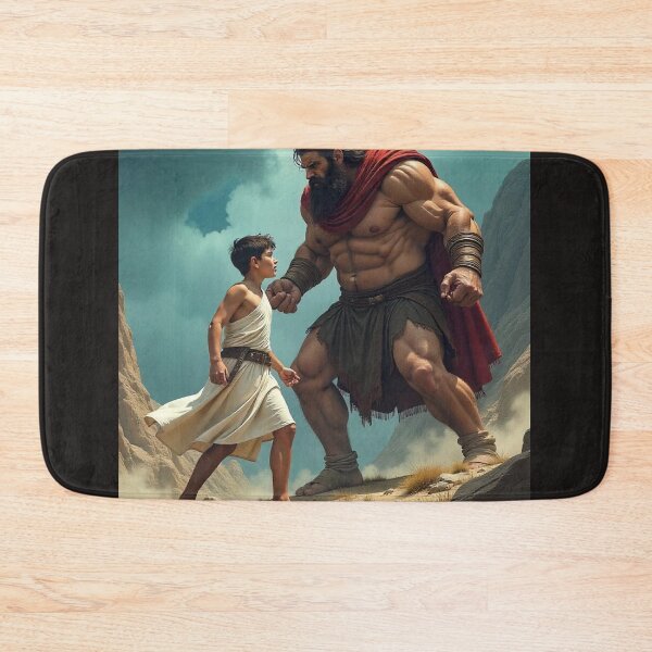 Item preview, David and Goliath, Bible, Book of Samuel, King David, Painting, Bible Stories, designed and sold by tshirtart2024.
